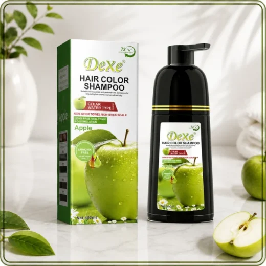 Dexe Apple Hair Color Shampoo Made in Dubai Black and Dark Brown
