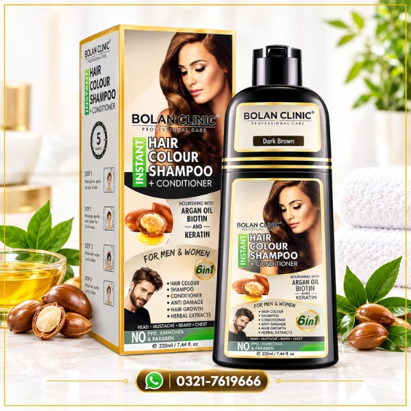 Bolan Clinic Dark Brown Hair Color Shampoo