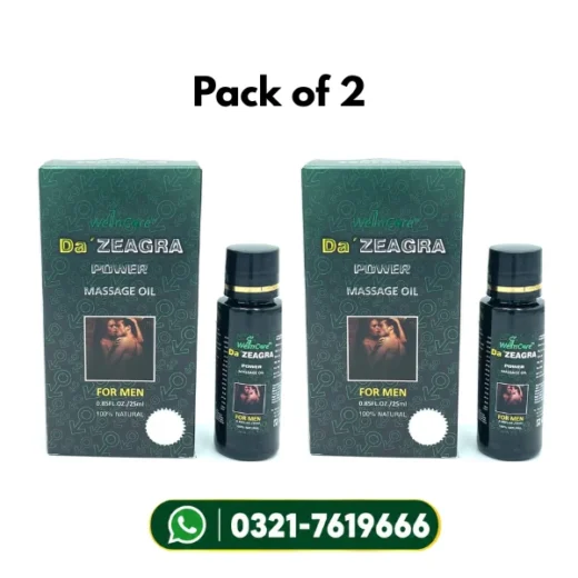 Pack Of 2 Da Zeagra Power Massage Oil