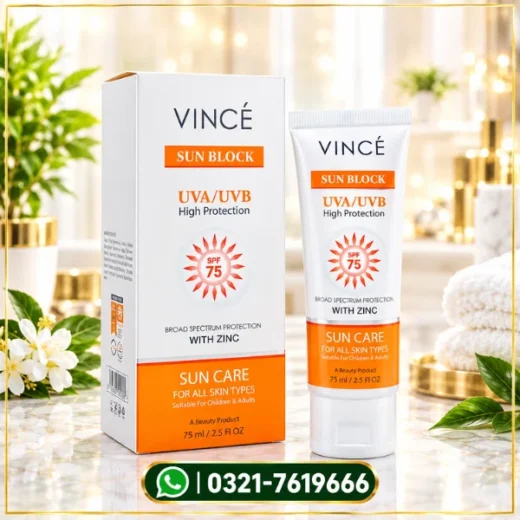 Vince Sunblock Spf 75 Price In Pakistan